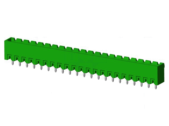 Connector: ontkoppelbare terminal strip; contact; mannelijk