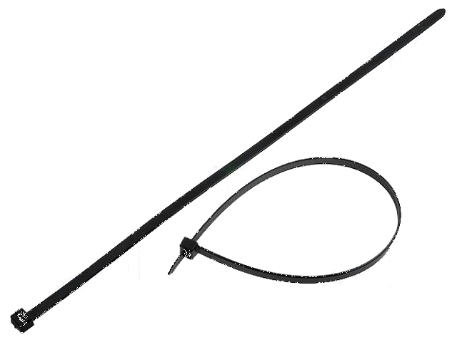 Kabelbinder; L: 390mm; W: 7,6mm; polyamide; 535N; zwart; Ømax: 100mm