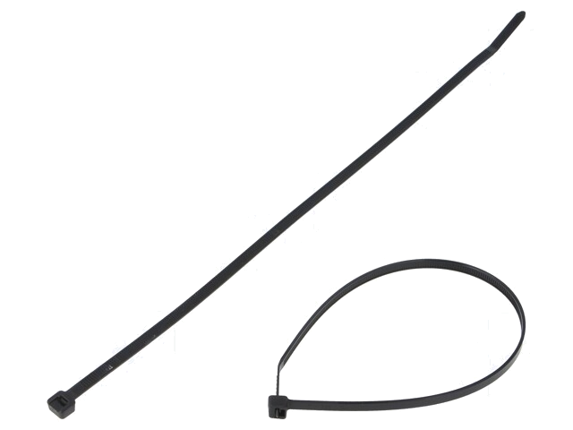 Kabelbinder; L: 292mm; W: 4,8mm; polyamide; 222N; zwart; Ømax: 76mm
