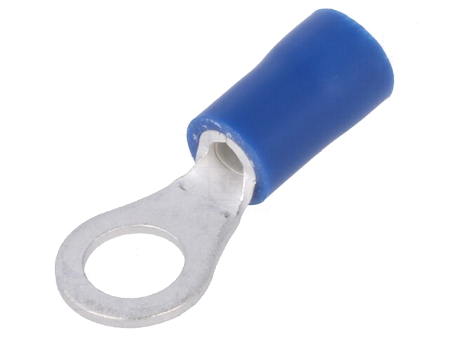 Uiteinde: oog; M5; Ø: 5,3mm; 1,5÷2,5mm2; klemmen; voor draad; blauw