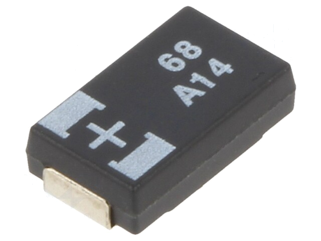 Condensator: tantaal-polymeer; 68uF; 10VDC; TPC; SMD; ±20%; 2000h