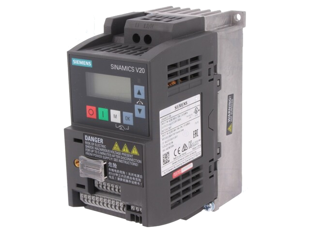 Invertor; Max.motorvermogen: 0,55kW; Uvoed: 200÷240VAC; 0÷599Hz