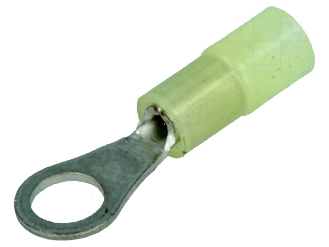 Uiteinde: oog; M3; Ø: 3,2mm; 0,1÷0,5mm2; klemmen; voor draad; geel