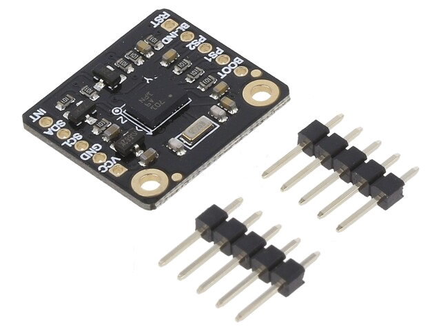 Sensor: positie; accelerometer,magnetisch veld,giroscoop; I2C