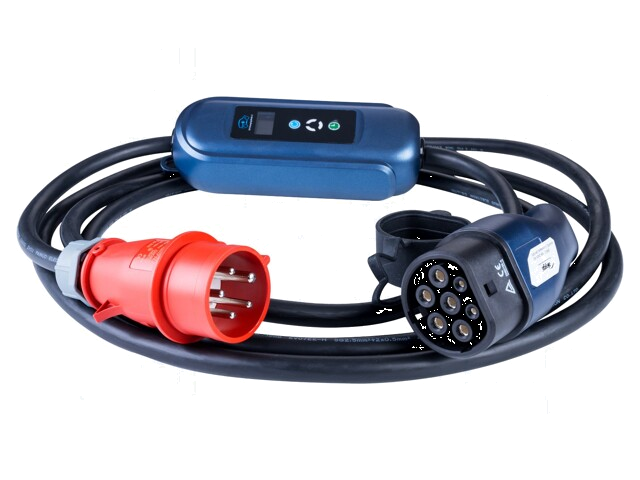 Lader: eMobility; 2x0,5mm2,5x2,5mm2; 11kW; IP54; 5m; 16A; driefasen