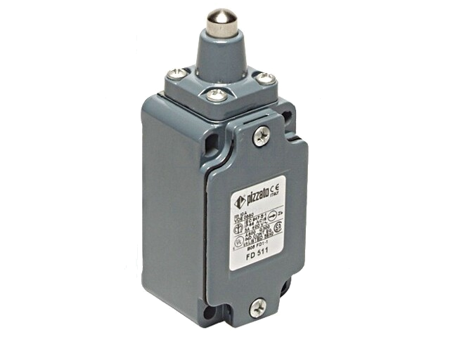 Eindschakelaar; pin Ø10mm; NO + NC; 10A; max.500VAC; max.250VDC