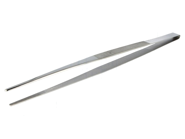 Pincet; 310mm; Bladen: smal; De vorm van de punt: afgeronde