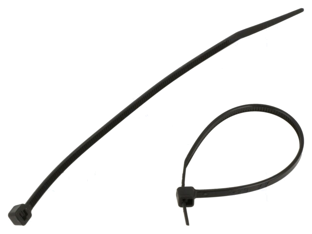 Kabelbinder; L: 120mm; W: 2,5mm; polyamide; 80N; zwart; 100st.