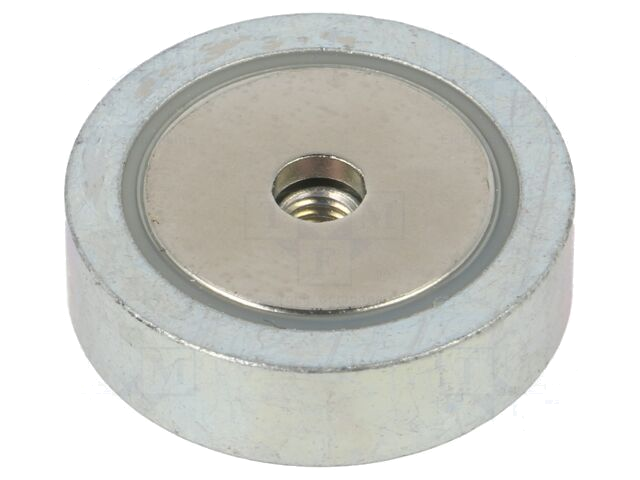Magneet: vast; neodymium; 105N; Ø: 25mm; H: 7mm; staal
