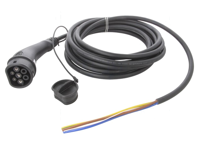 Kabel: eMobility; 1x0,5mm2,3x6mm2; 250V; 7,4kW; IP44; 7,5m; 32A