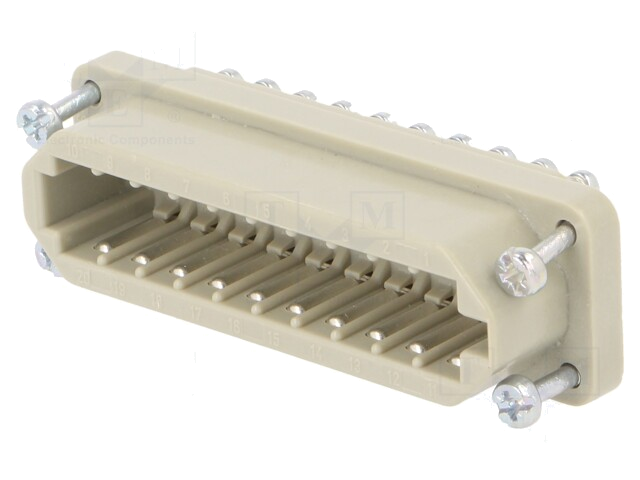 Connector: HDC; vrouwelijk; EPIC STA; PIN: 20; maat H-A 16; 7A; 60V