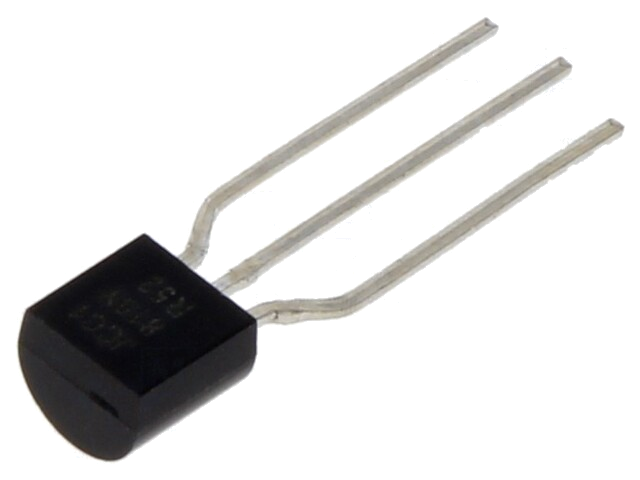 Transistor: NPN; bipolaire; 50V; 0,15A; 0,4W; TO92