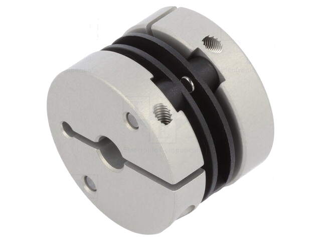 Koppeling; Ø1: 6mm; Ø2: 6mm; aluminium,polyamide; -10÷80°C