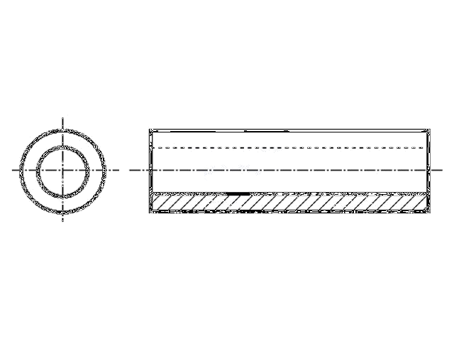 Afstandsbus; cilinder; polyamide; L: 6mm; Øext: 5mm; Øinw: 3,2mm