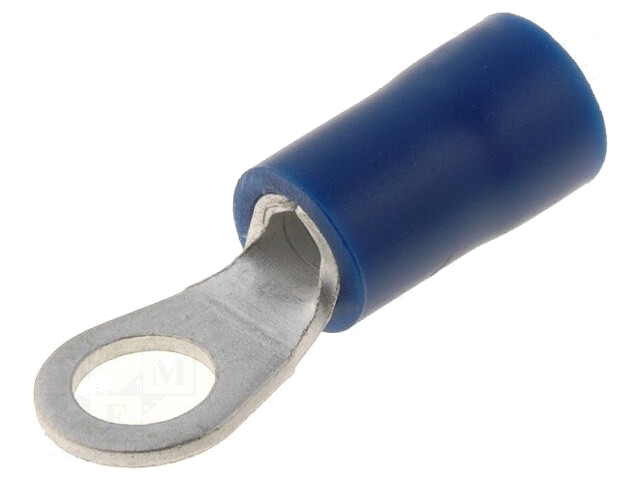 Uiteinde: oog; M4; Ø: 4,3mm; 1,5÷2,5mm2; klemmen; voor draad; blauw
