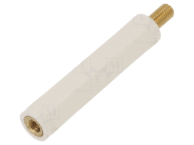 Isolatiebus; Int.schroefdraad: M5; L: 50mm; UL94V-2; Mat: polyamide