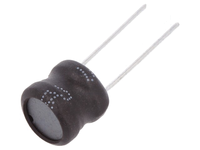 Smoorspoel: draadgewonden; THT; 100uH; 1,5A; ±10%; Ø9,5x8,5mm