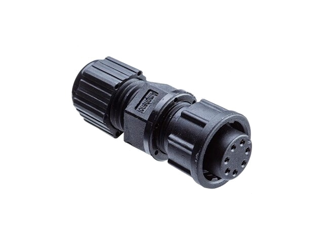 Connector: rond; stekker; maat D; mannelijk; PIN: 18; bajonet; 5A
