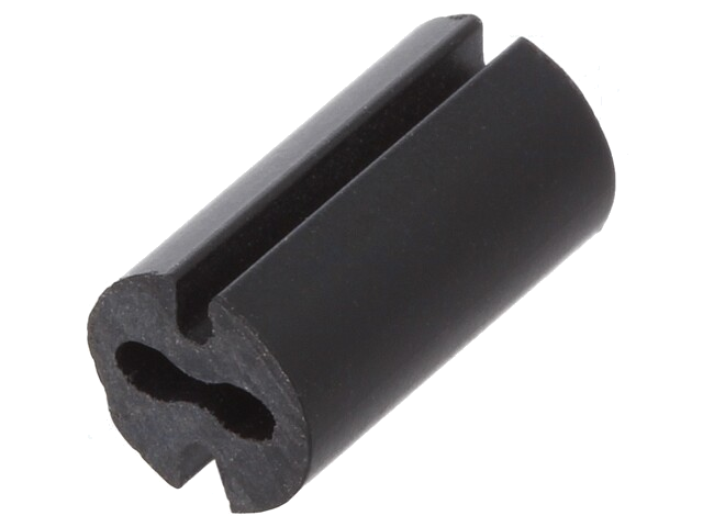 Afstandbus; LED; Øext: 4,8mm; ØLED: 3mm; L: 9mm; zwart; UL94V-0