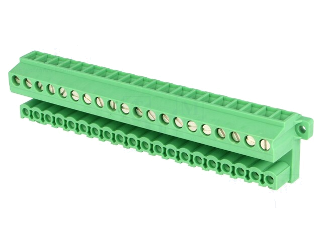 Ontkoppelbare terminal strip; 5,08mm; banen: 20; hoek van 90 °