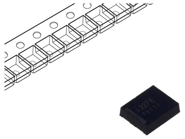 Condensator: polymeer; low ESR; 220uF; 25VDC; 4; 2924; ESR: 100mΩ