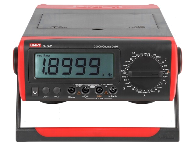 Tafelmultimeter; LCD; VDC: 200mV,2V,20V,200V,1kV; True RMS