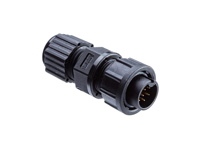 Connector: rond; stekker; maat B; mannelijk; PIN: 4; bajonet; 5A
