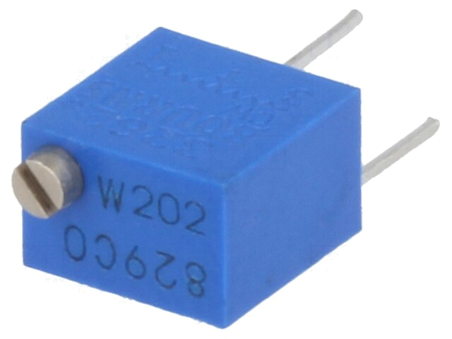 Potentiometer: montage-; staand,meerslagen; 2kΩ; 250mW; ±10%; THT
