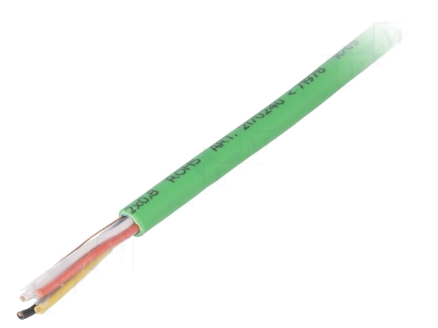 Leiding; 2x2x0,8mm; EiB/KNX,PROFIBUS,aircosystemen; draad; Cu