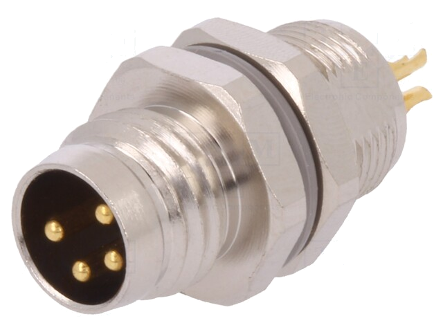 Connector: M8; mannelijk; PIN: 4; niet afgeschermd; contact; IP67