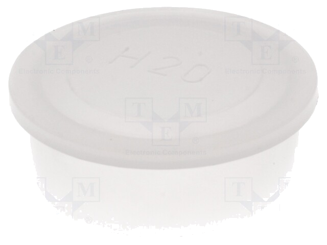 Afdekdopje; Lichaam: halftransparant; Buitendiam: 35,5mm; H: 12mm