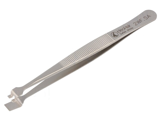 Pincet; 120mm; Breed.tip: 6,5mm; Lengt.uiteinde: 9mm
