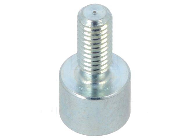 Magneet: vast; neodymium; 5N; Ø: 6mm; H: 4,5mm; staal; Stift lngt: 7mm