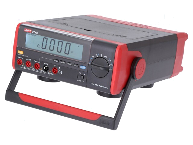 Tafelmultimeter; LCD; VDC: 600mV,6V,60V,600V,1kV; True RMS AC