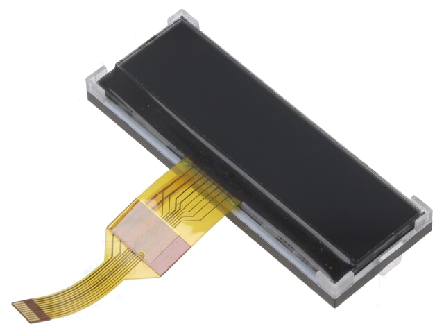 Display: LCD; grafisch; COG,VA Negative; 68,2x25,2x9,7mm; LED