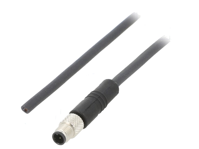 Connector: M5; stekker; 707; mannelijk; PIN: 3; niet afgeschermd