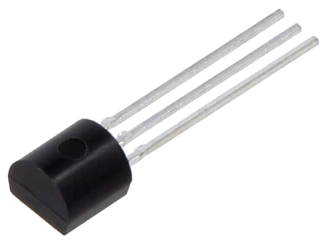 Transistor: NPN; bipolaire; 45V; 0,1A; 0,625W; TO92