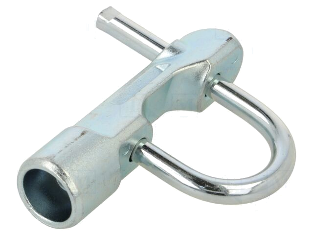 Hangslot; beugelslot; A: 85mm; B: 38mm; C: 7mm; Sleutelcode: KW8