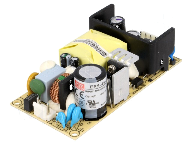 Voedingseenheid: schakelende; open; 45W; 120÷370VDC; 85÷264VAC