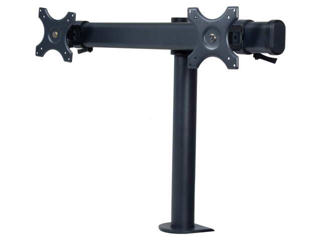 LCD/LED-houder; schroefklemmen; zwart; 8kg; 75x75mm,100x100mm