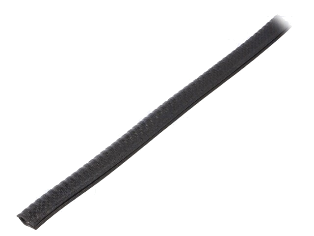 Randbescherming; PVC; L: 10m; zwart; H: 11,4mm; W: 9mm; industrieel