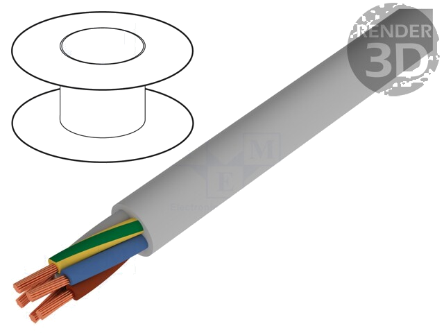Leiding; JB-500; 4G0,5mm2; niet-afgeschermd; 300V,500V; Cu; koord