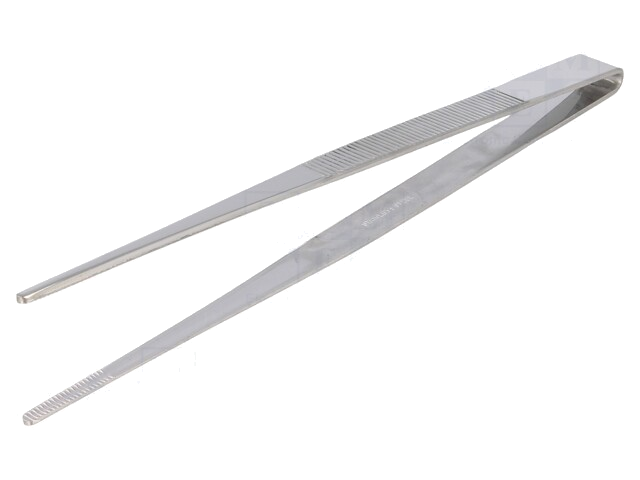 Pincet; 180mm; De vorm van de punt: afgeronde; Breed.tip: 3,5mm
