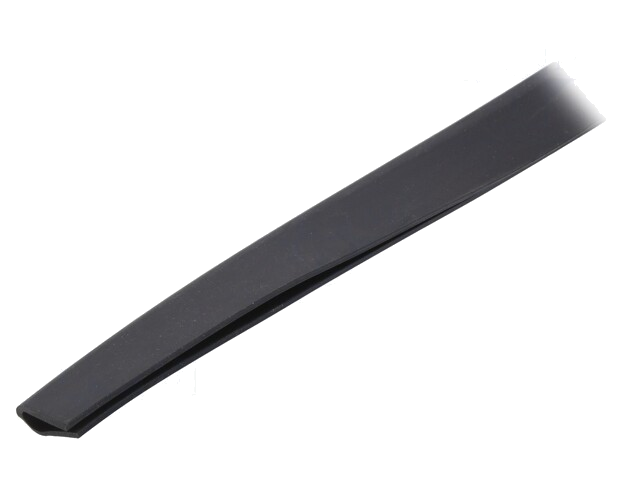 Randbescherming; EPDM; L: 10m; zwart; H: 20mm; W: 10mm; industrieel