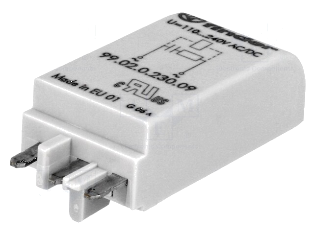 Beveiligingsmodule; socket; Signalering: LED; Kleur: groen