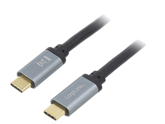 Kabel; USB 3.2; USB-C-stekker,aan beide zijden; 1m; zwart; 10Gbps