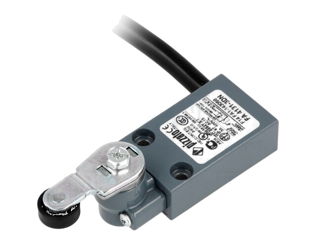 Eindschakelaar; hendel met roller; NO + NC; 10A; max.250VAC; 20mm