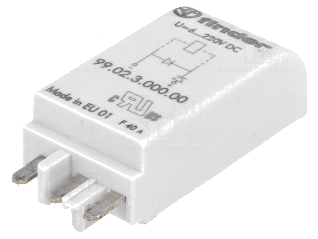 Beveiligingsmodule; socket; Kleur: groen; 6÷220VDC