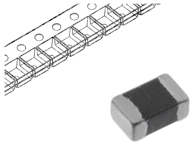Ferriet: kraal; Imp.@ 100MHz: 1kΩ; SMD; 200mA; 0805; R: 200mΩ