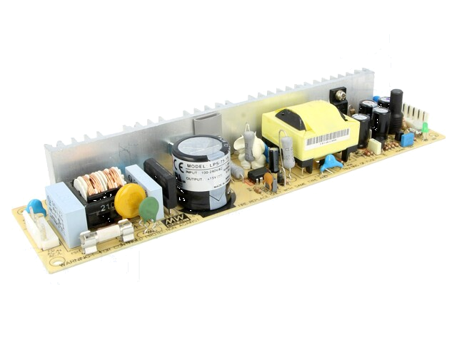 Voedingseenheid: schakelende; open; 75W; 127÷370VDC; 90÷264VAC
